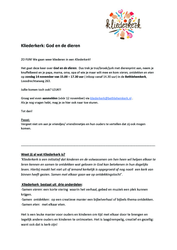 UItnodiging Kliederkerk - 14 november 2021 copy